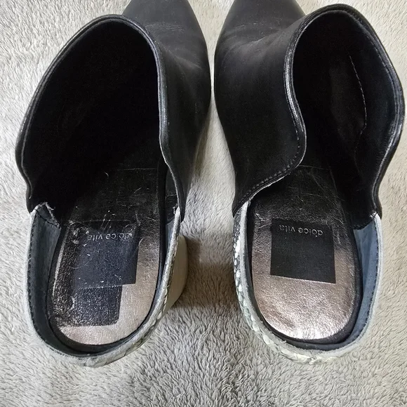 Dolce Vita Renly Heeled Mules Black Size 8.5 - Picture 8 of 10
